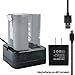 Charging Station for Ring Rechargeable Batteries (Black) - for Video Doorbell 2 Spotlight Cam & Ring Stick Up Cam - Ring Door Bell Batteries Charger - Spotlight Cam Battery Charging Adapter by Sully