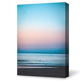 Canvas Wall Art for Living Room,Bedroom Home Artwork Paintings Coast and Horizon Ready to Hang - 12x18 inches