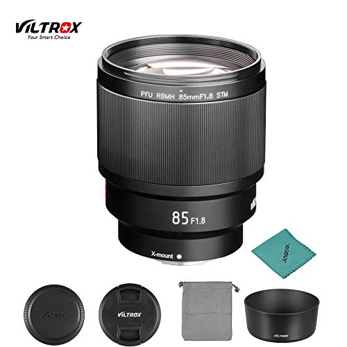 Viltrox PFU RBMH 85 mm F1.8 STM (X-Mount) AF Mise au Point Automatique Objectif Principal Standard Objectif APS-C Cadre pour Fujifilm X-Mount X-H1 X-Pro2 X-T3 X-T30 X-T20 X- E3 X-T100 Caméra X-A5