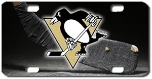 MYDply Penguins Hockey Apple Mini License Plate Motorcycles, ATVs, Bicycles and Kiddie Cars. Great Gift Idea Pittsburgh