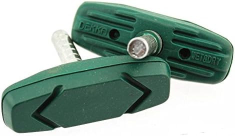DiaTech Wide Surface Threaded  Brake Shoes Dekka Pads, Green