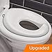 Potty Training Seat for Boys and Girls - Toddler Toilet Seat - Portable Travel Potty Seat - Toilet Training Seat Adapter - Potty Trainer for Kids - Baby Potty Ring Toilet Trainer by Oxlay. White/Gray