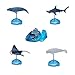 ARTKAL Sea Animals Figures Building Blocks, 4pcs 3D Animal Puzzles Preschool Toy Figure Playsets Brain Teaser Puzzles, Assembly and Disentanglement Puzzles