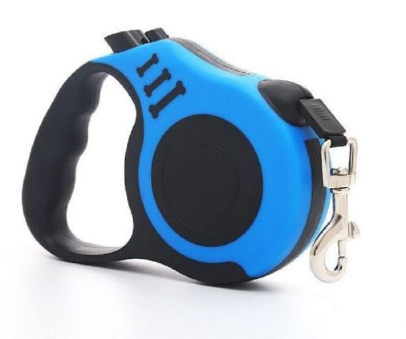 iSeventy9 5m Retractable Dog Lead Extending Leash Tape Cord - Blue/Black
