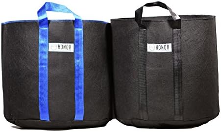 Honor OG 12 Gallon Indoor/Outdoor Fabric Grow Bag, Pack of 3 Bags