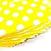 KEYYOOMY 100 Pcs Yellow Candy Buffet Bags Small Cookie Bags Polka Dot Paper Treat Bag for Wedding Birthday Party (5 inch x 7 inch)