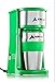 AdirChef Single Serve Mini Travel Coffee Maker & 15 oz. Travel Mug Coffee Tumbler & Reusable Filter for Home, Office, Camping, Portable Small and Compact (Green)