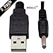 WAREHOUSEDEALS USB 2.0 Male to 3.5mm 5V DC Power Cable Barrel Connector Jack Plug - 28