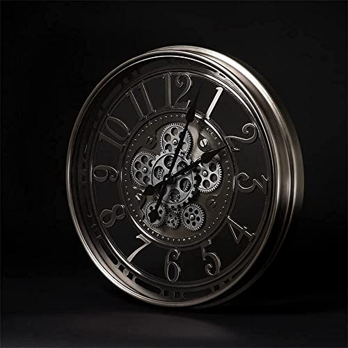 INFINITY TIME 20 Inch Moving Gear Wall Clock Modern,Vintage Industrial