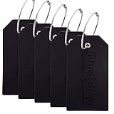 BlueCosto 5x Luggage Tags Suitcase Tag Travel Bag Labels w/Privacy Cover