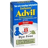 Advil Infants Fever Concentrated Drops White Grape Flavored, 0.5 oz (Pack of 3)