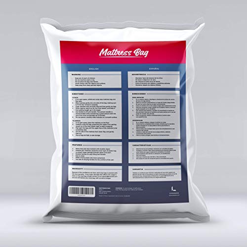 LEVARARK Mattress Bag for Moving and Storage Queen Small Size Double