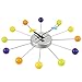 Soledi 14 inch Creative Design Wall Clock with Colorful Wooden Balls Precision Quartz Movement
