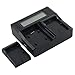 TOP-MAX LP-E6 LP-E6N Quick Dual Battery Charger for Canon EOS 6D, 7D, 70D, 60D, 5D Mark III, 5D Mark II, 60DA DSLR Cameras, LP-E6 Battery, LC-E6 Charger with Car Charger