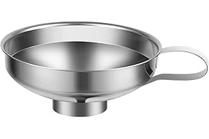 Stainless Steel Funnel Effective Canning Funnel With Holder Wide Mouth Jar Hopper Kitchen Tool L Practical treatment