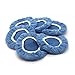 AUTDER Polisher Buffing Pad Bonnet - (7 to 8 Inches) - Buffing Pad Cover Coral Fleece - Car Polishing Bonnet for Car Polisher 6 Pcs - Blue