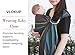 Vlokup Ring Sling Baby Carrier - Soft Cotton Baby Sling Baby Wrap for Newborn Infant Toddler - Grey Rainbow
