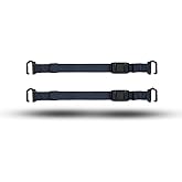 WANDRD Premium Accessory Straps: Durable 1" Straps w/Magnetic Buckle, Metal Gatekeepers & Reflective Logo (2-Pack)