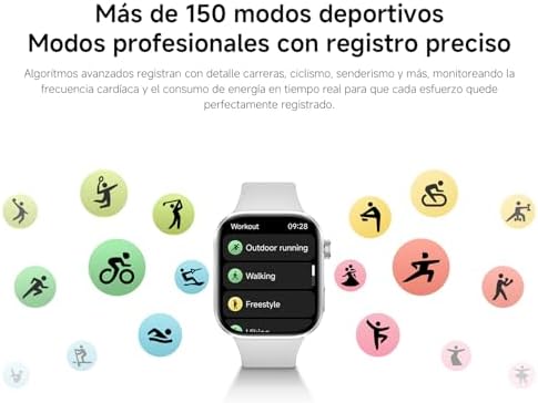 Redmi Watch 6 NFC, Relógio inteligente para mulheres e homens, ecrã AMOLED de 2,07'', monitorização cardíaca, sono e stress, 150+ modos desportivos, 24 dias de bateria, 5ATM, GPS, iOS & Android, cinzento — foto 5 de 8