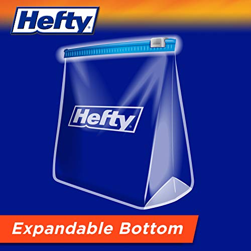 HEFTY SLIDER FREEZER BAGS – QUART, 74 COUNT