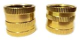 Solid Brass Garden Hose Swivel Double Female End Connect Set, Heavy Duty, Lead-Free, Leak-Free, Connect Male to Male End, Extra 10 Washers.