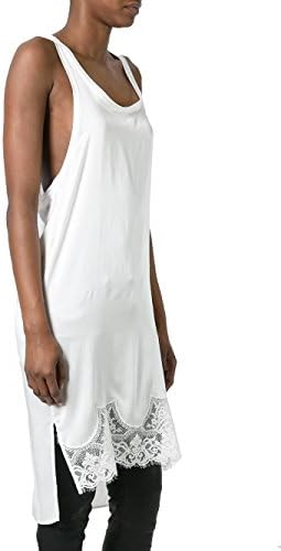 Faith Connexion Women's W1718t00013 White Cotton Tank Top