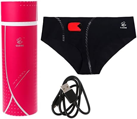 yournameI APP controlled Smart Underwear Waterproof USB Rechargeable Wearable for Women (XL, black)
