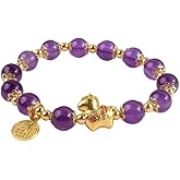 TengRiah 2026 Chinese New Year Horse Beaded Pendant Elastic Bracelet Crystal Chinese Zodiac Good Luck and Wealth Horse Year Feng Shui Spring Festival Women's Jewelry