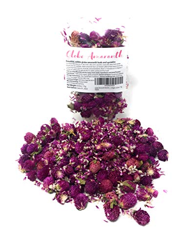 Globe Amaranth Buds & Sprinkles - Perfect for adding that special twist to salads, pastry and fine food | Net weight: 0.52oz / 15g