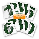 iSYFIX Green Vinyl Numbers Stickers – 2 Inch Self