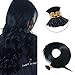 SEGO Pre Bonded Keratin Stick/I Tip Remy Human Hair Extension Cold Fusion Hair Piece for Women Smooth Straight 100 Strands/pack #1B Natural Black 16 inches 50g