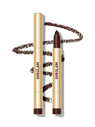 SHEGLAM Bold Moves Cream Eyeliner Pencil – Waterproof Kohl Eyeliner, Smooth Cream Formula, Long-Lasting Smudge-Resistant Eye Liner with Built-In Sharpener & Rich Color Payoff (Brown)