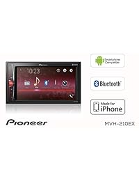Pioneer MVH AV290BT 6.2" Doble DIN Receptor digital medios de comunicación a v con Bluetooth para el tablero