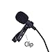 Omnidirectional Condenser Microphone High Sensitivity Mini Professional Deluxe Lavalier Mic Lapel Clip-on for Apple Iphone, Ipad, Ipod Touch, Samsung Android and Windows Smartphones（Small）