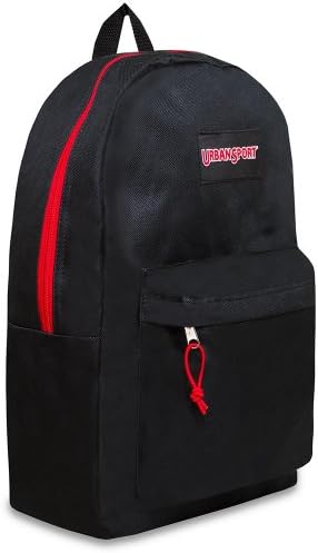 17" Trailmaker Backpack Bookbag (Red Zippers)