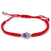 Buddha & Karma Red String Hamsa Hand Bracelet Offers Evil Eye Protection for Spiritual Balance - Wear Hand of Hamsa Bracelet to Attract Luck & Repel Negativity - Adjustable Bracelets for Daily Comfort