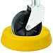 BUNKERWALL Trailer Tongue Jack Wheel Dock for Travel Trailer Jack Caster - High Visibility Yellow