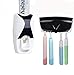 Wekity 015 Squeezer Kit Wall Mounted 5 Toothbrush Holder with Automatic Toothpaste Dispenser (Black)