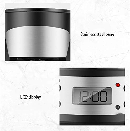 FGKLU Filterkaffeemaschine mit One-Touch-Bedienung, Filterkaffeemaschine, programmierbare 10-Tassen-Kaffeemaschinen mit… – Bild 4
