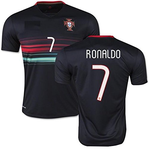Portugal Ronaldo #7 Away Youth Soccer Jersey with shorts Size YL for 9-12 y.o.