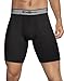 Champion Men's Tech Performance Long Leg Boxer Brief, Black, Small