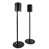 ynVISION.DESIGN Fixed Height Floor Stand Compatible with Sonos One, SL and Play:1 Speaker | 2 Pack | YN-ONE Pair (Black)