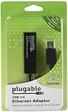 Plugable USB 3.0 to 10/100/1000 Gigabit Ethernet LAN Network Adapter (ASIX AX88179 chipset, Windows 10, 8.1, 8, 7, XP, Linux, OS X, Chrome OS)