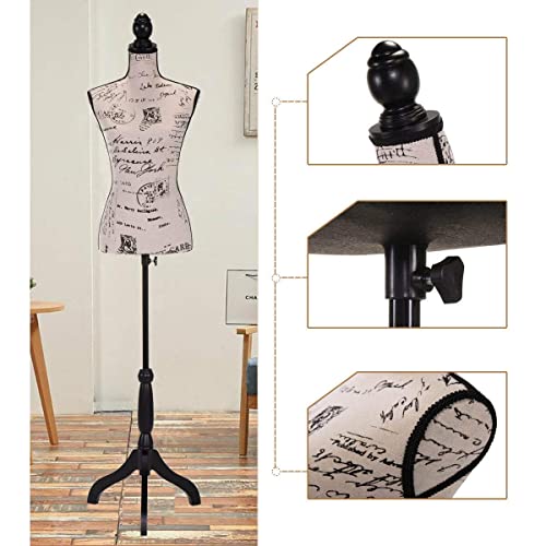 Mannequin & Dress Form, Adjustable Height Mannequins for Displays Women