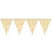 12ft Yellow Striped Pennant Banner