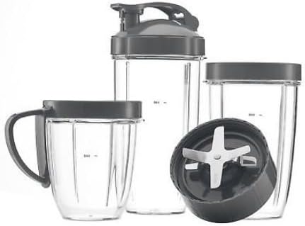 Deluxe Upgrade Nutribullet Replacement 3 cups + 3 Tops + Extractor