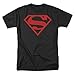 T-Shirt - Superman-Red On Black Shield (X-Large)