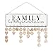 ElekFX New Year Gifts Family Birthday Reminder Calendar Hanging Board/Important Dates Tracker Home Decorative Plaque Wall Hanging Handmade Birthday Calendar (Family White)