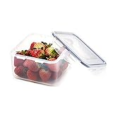 LOCK & LOCK Airtight Square Food Storage Container 40.58-oz / 5.07-cup