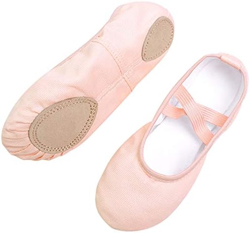 Koolen Ballet Shoes, Canvas Upper & Leather Sole Ballet Slippers, Ballet Dance Shoes for Girls (Toddler/Little Kid/Big Kid/Women)